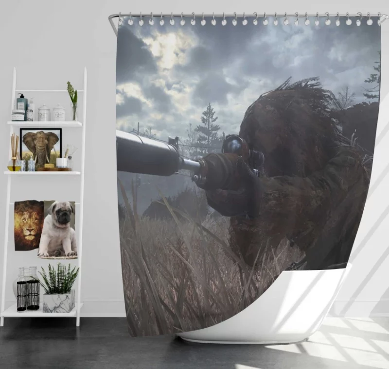 Call Of Duty Modern Warfare Remastered Bath Shower Curtain