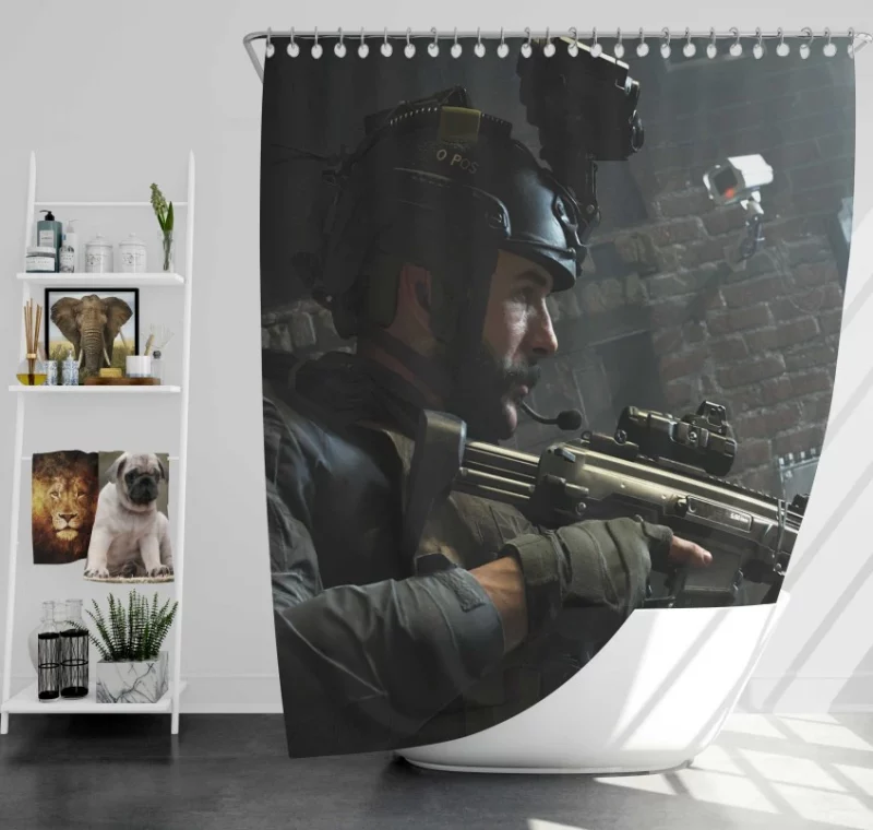 Call Of Duty Modern Warfare Super Bath Shower Curtain