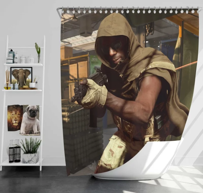 Call Of Duty Modern Warfare Warzone Leaks Bath Shower Curtain