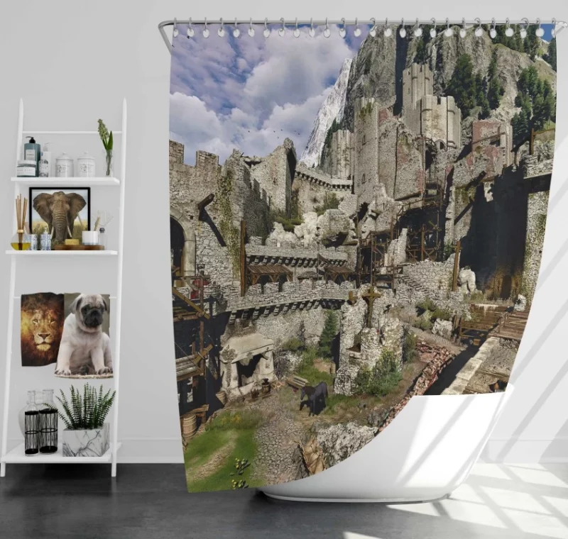 Charwoman The Witcher 3 Wild Hunt Bath Shower Curtain