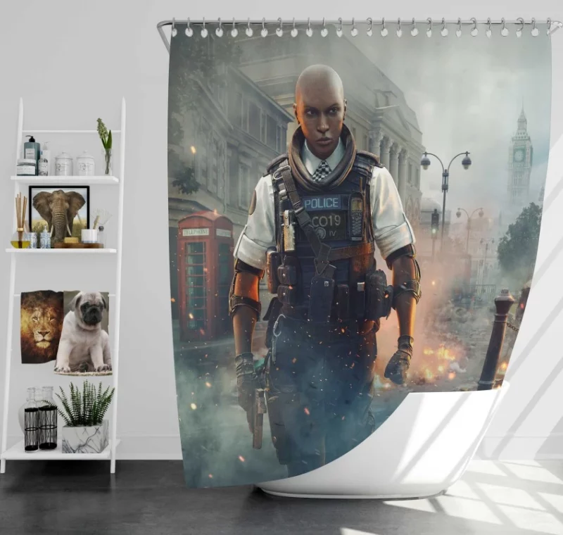 Clash Tom Clancys Rainbow Six Siege Bath Shower Curtain