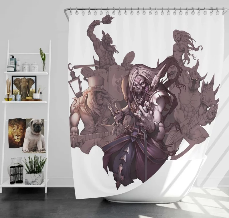 Count Kledula League Of Legends Kled Bath Shower Curtain