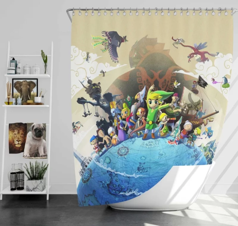 Cuphead Mugman Bath Shower Curtain