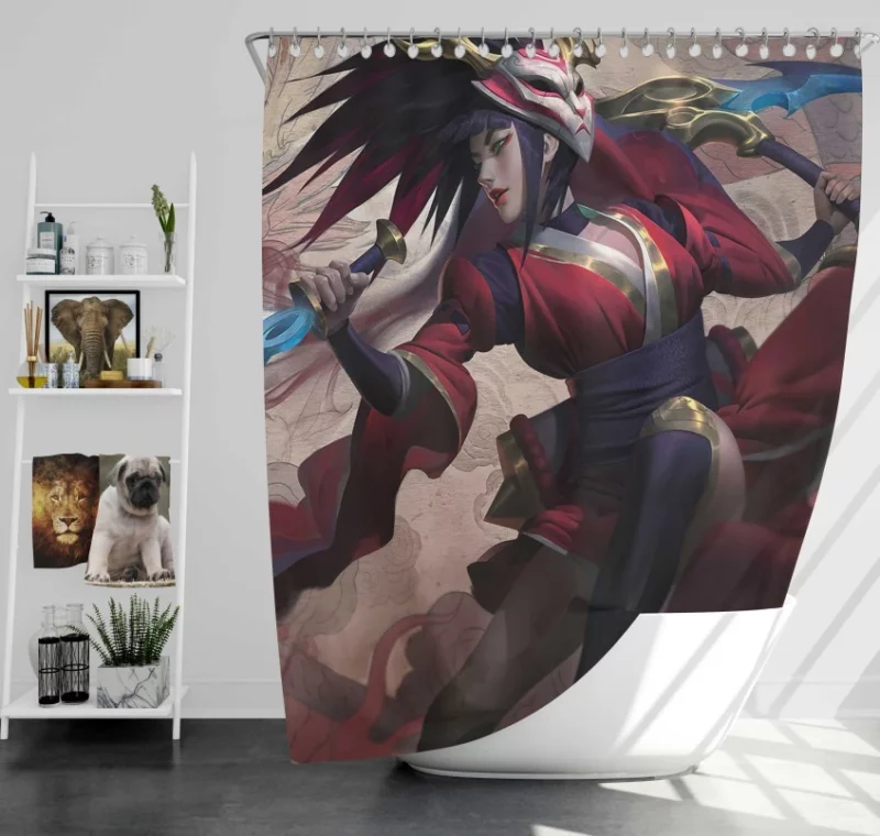 Dark Kayle League Of Legends Bath Shower Curtain