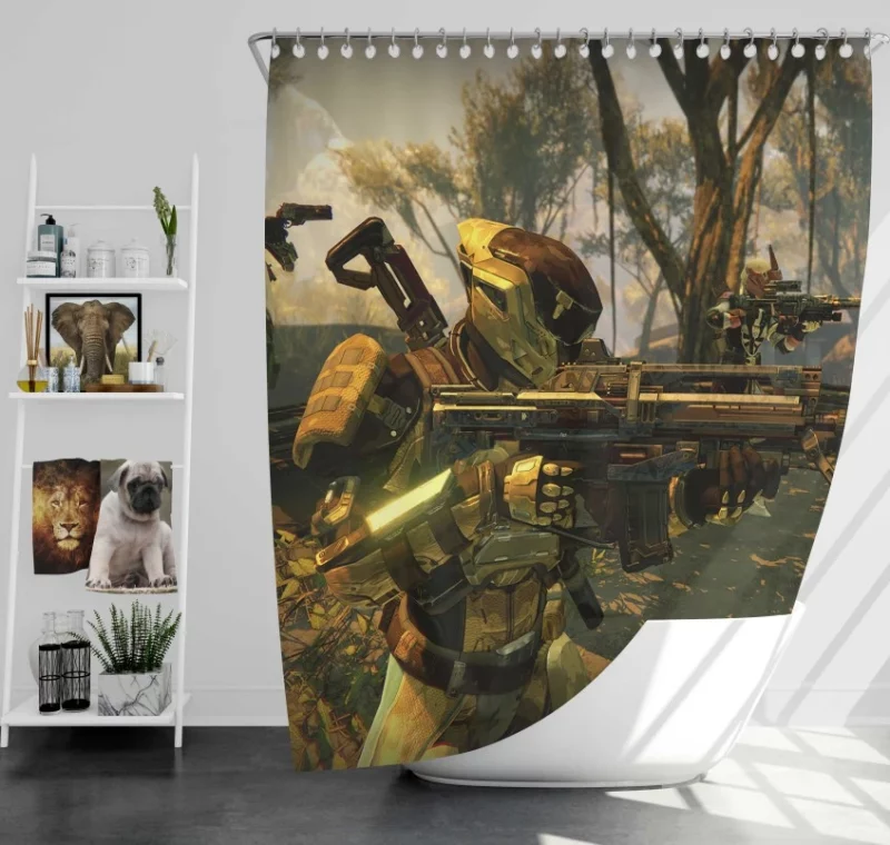 Destiny 1 Bath Shower Curtain