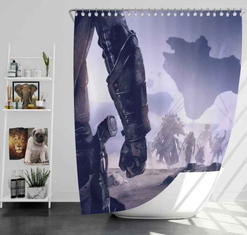 Destiny 2 Black Armory Armor Bath Shower Curtain