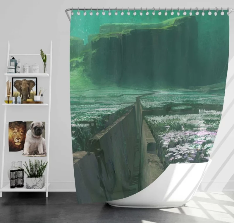 Destiny 2 Earth Bath Shower Curtain