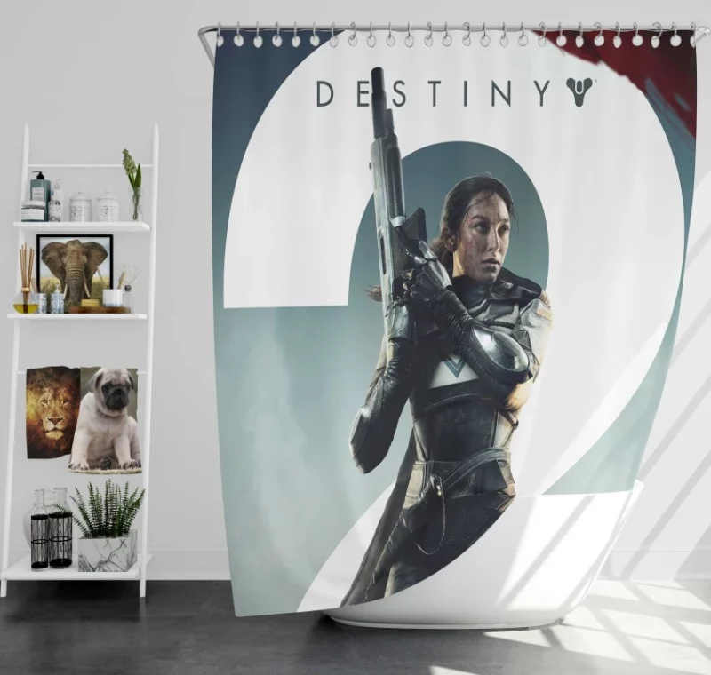 Destiny 2 Hawthorne Bath Shower Curtain