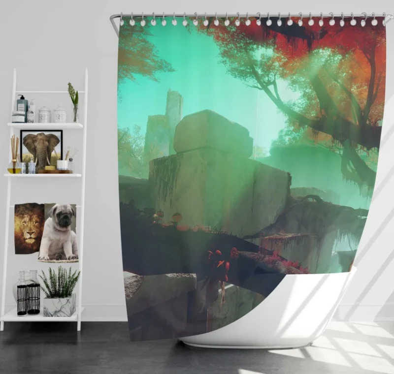 Destiny 2 Hunter Bath Shower Curtain