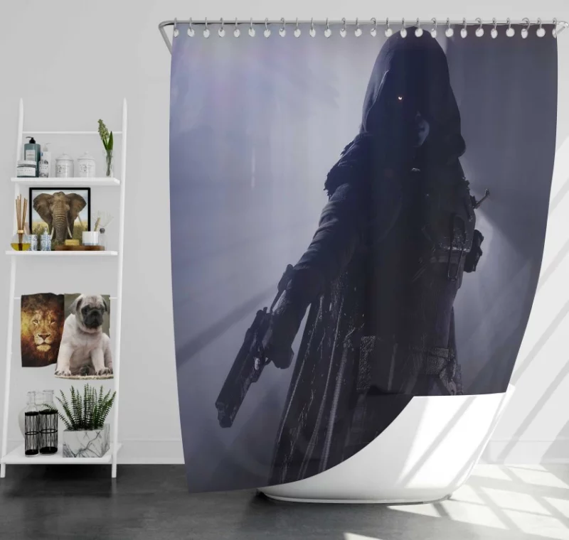 Destiny 2 Logo Bath Shower Curtain