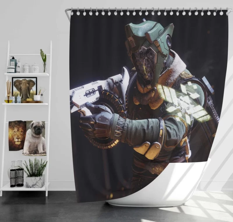 Destiny 2 Shadowkeep Awesome Bath Shower Curtain