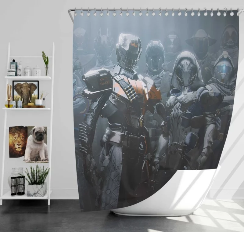 Destiny 2 Shadowkeep Super Bath Shower Curtain