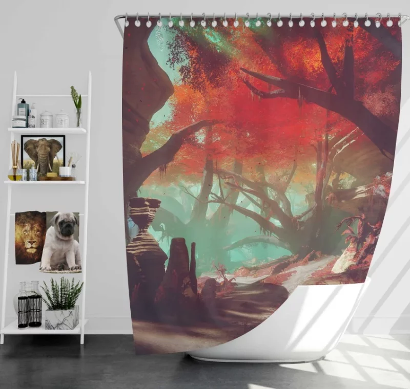 Destiny 2 Titan Bath Shower Curtain