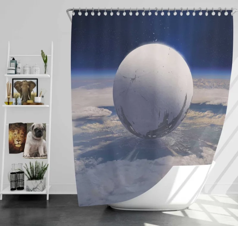 Destiny 2 Video Game Bath Shower Curtain