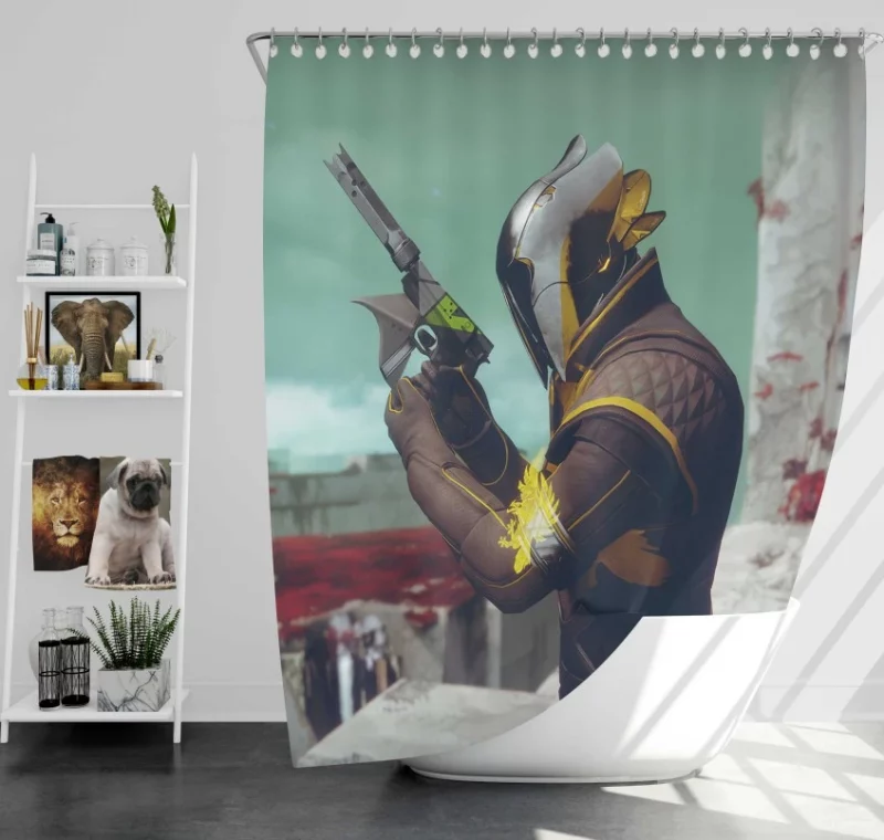 Destiny 2 Warlock Bath Shower Curtain