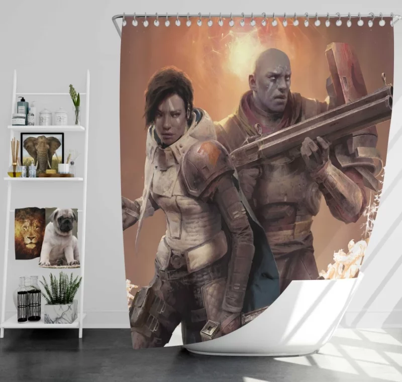 Destiny Fallen Bath Shower Curtain