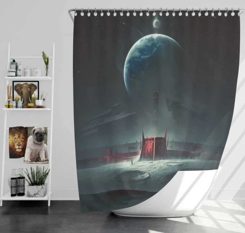 Destiny Hunter Titan Warlock Bath Shower Curtain