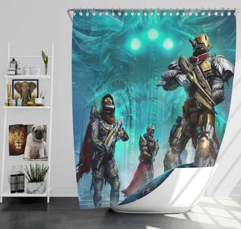 Destiny Taken King Warlock Bath Shower Curtain