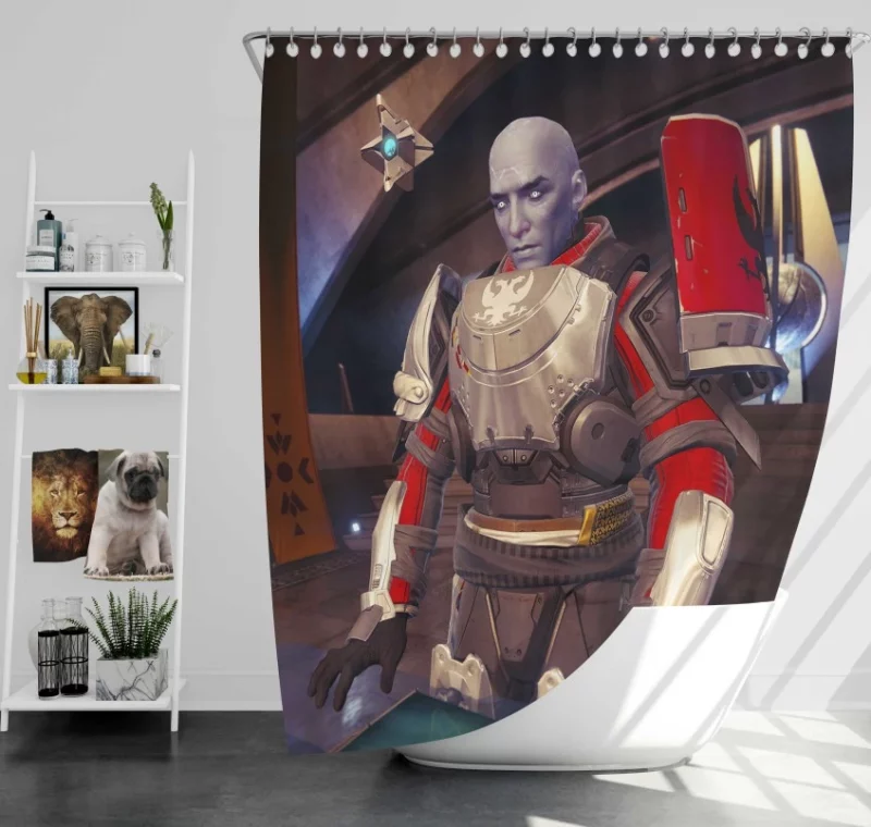 Destiny The Dark Below Bath Shower Curtain