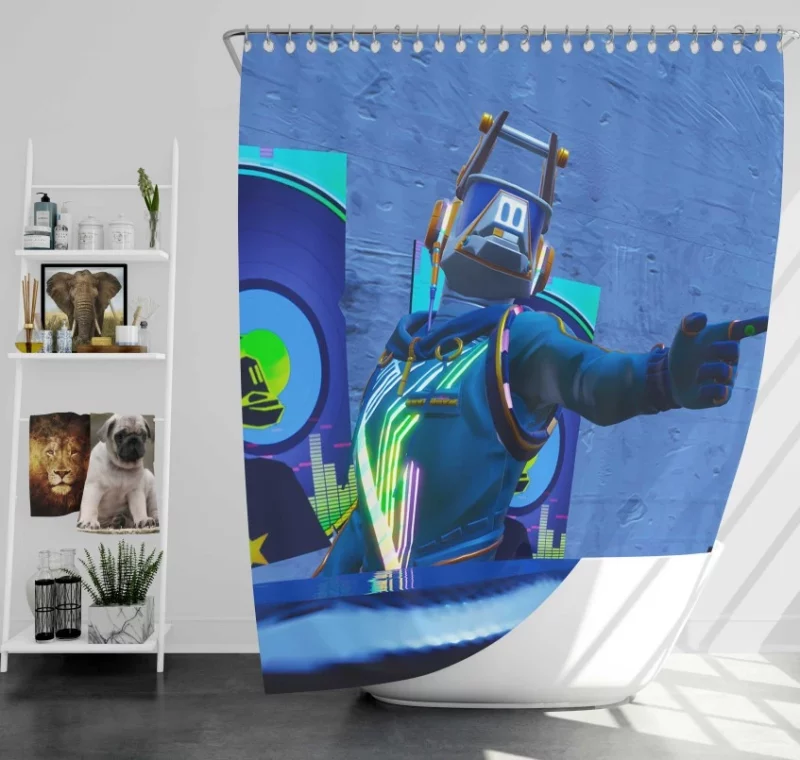 Dj Younder Fortnite Battle Royale Bath Shower Curtain