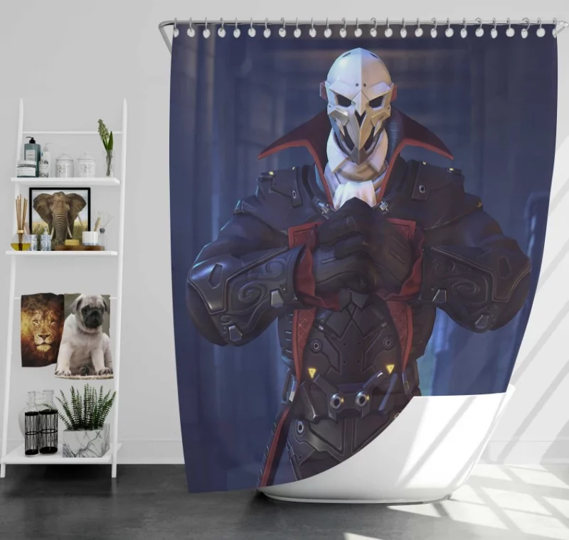 Dracula Reaper Overwatch Bath Shower Curtain