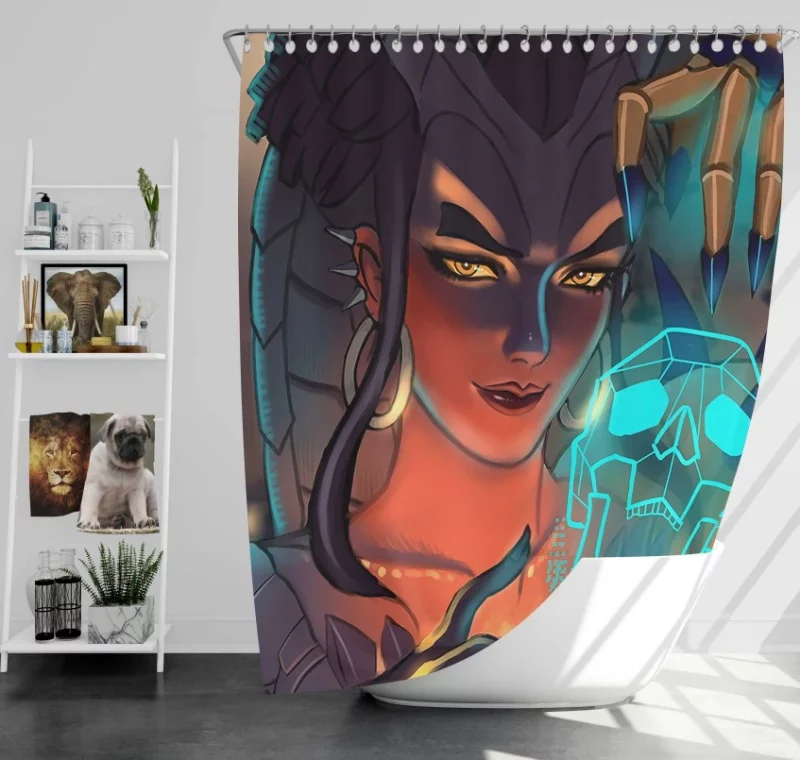 Dragon Symmetra Overwatch Bath Shower Curtain