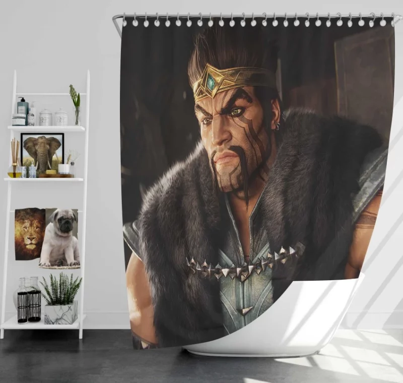 Draven League Of Legends Super Bath Shower Curtain