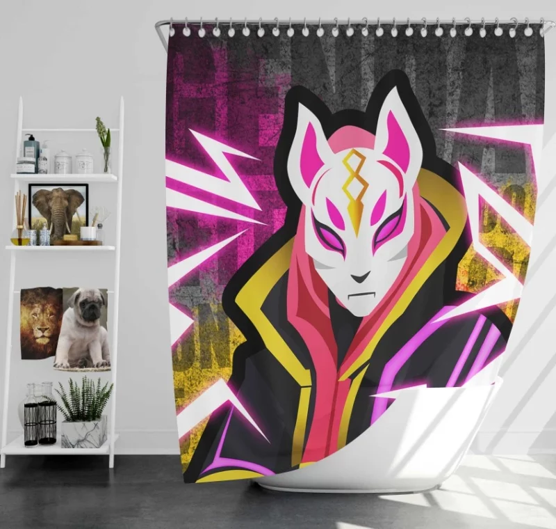 Drift Fortnite Bath Shower Curtain