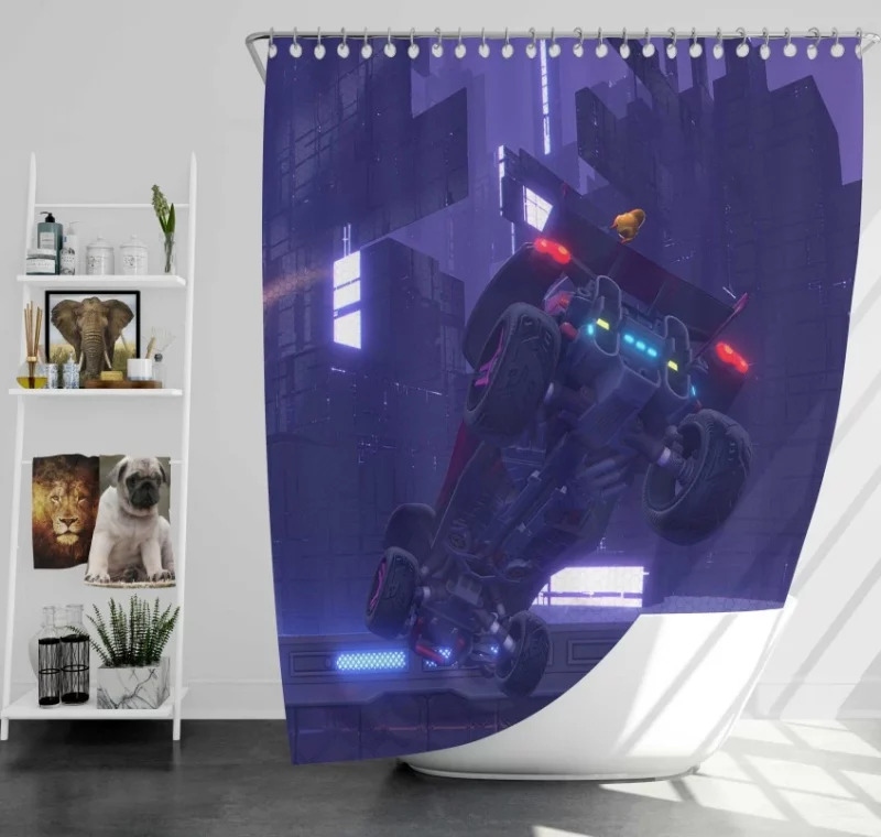 Dropshot Rocket League Bath Shower Curtain