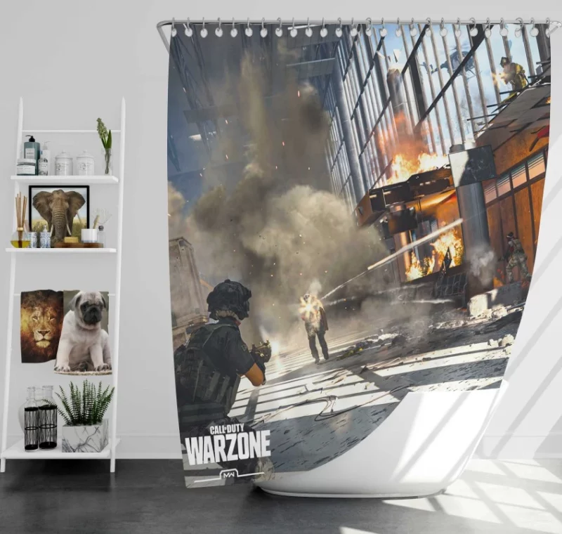 EXCITING Call Of Duty Warzone Bath Shower Curtain