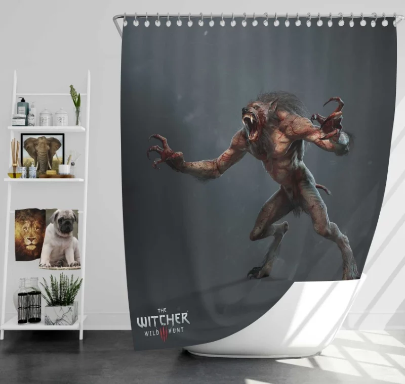 EXCITING The Witcher 3 Wild Hunt Amazing Bath Shower Curtain