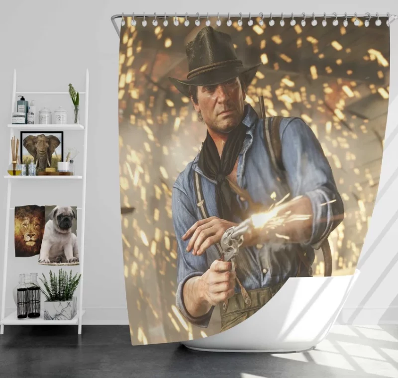 Fabulous Red Dead Redemption 2 Arthur Morgan Bath Shower Curtain