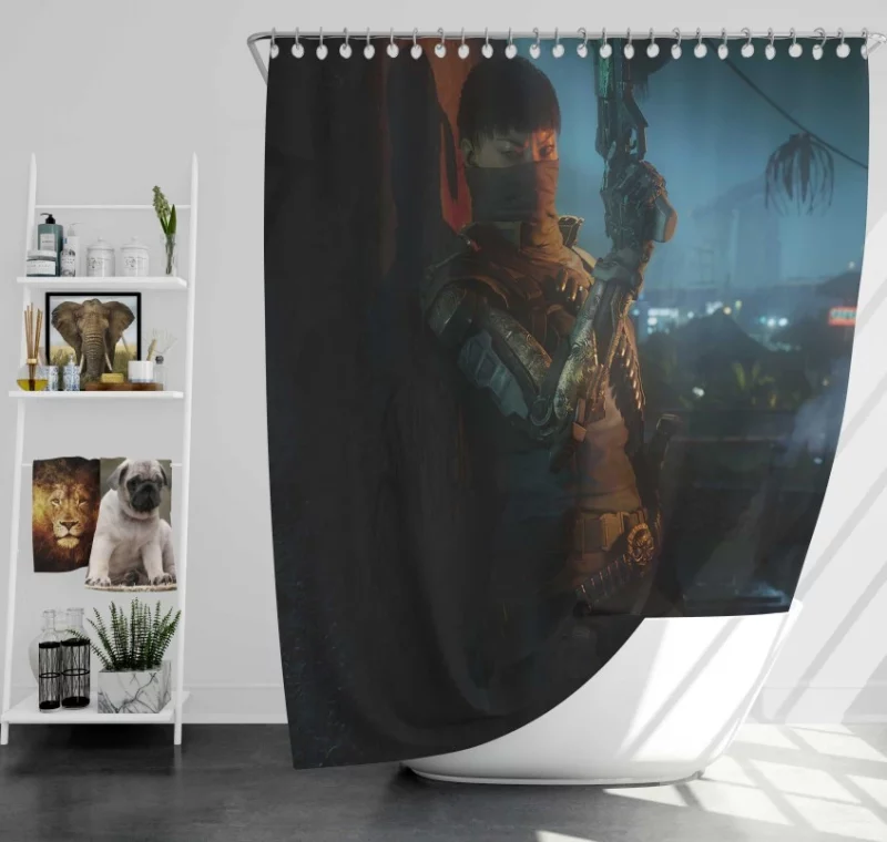 Fantastic Call Of Duty Black Ops Iii Bath Shower Curtain