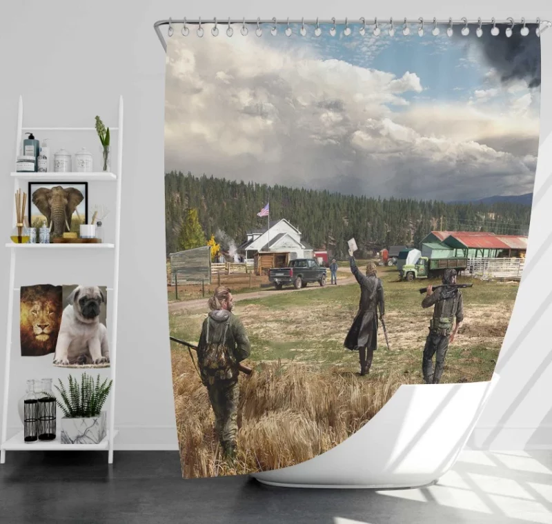 Far Cry 5 Video Game Bath Shower Curtain