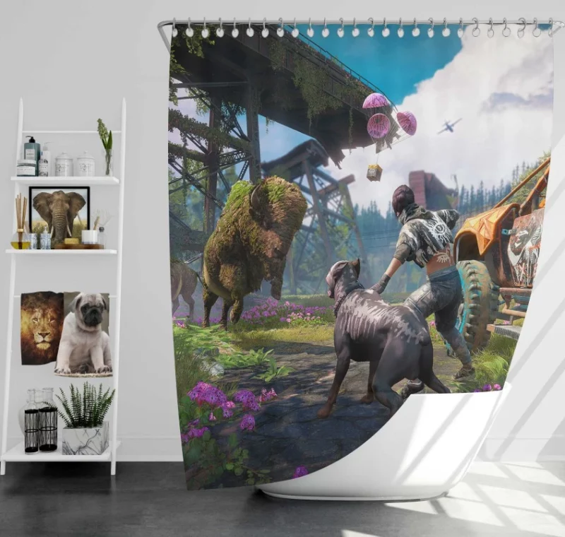 Far Cry New Dawn Jerome Bath Shower Curtain