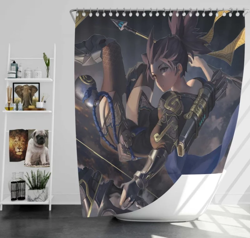 Female Hanzo Overwatch Bath Shower Curtain