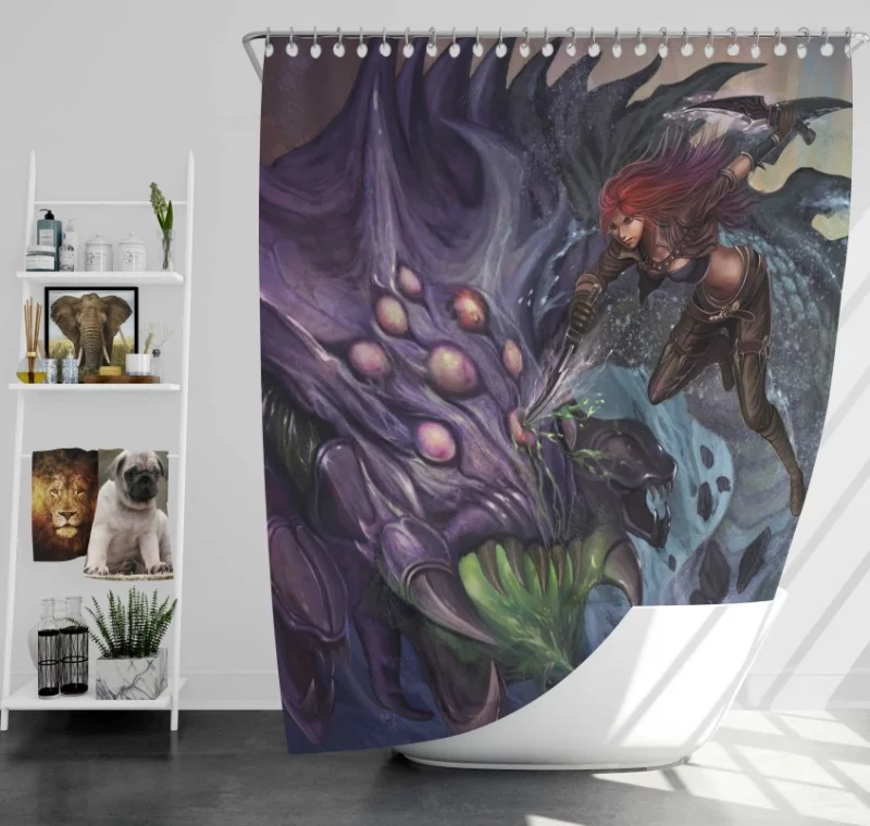 Fiora League Of Legends Bath Shower Curtain