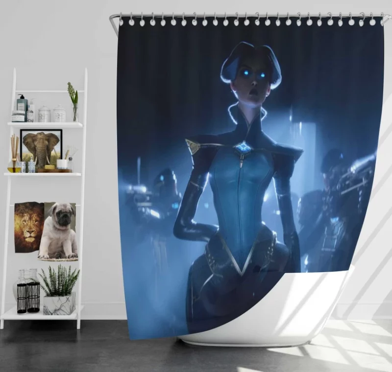 Firecracker Vayne League Of Legends Bath Shower Curtain