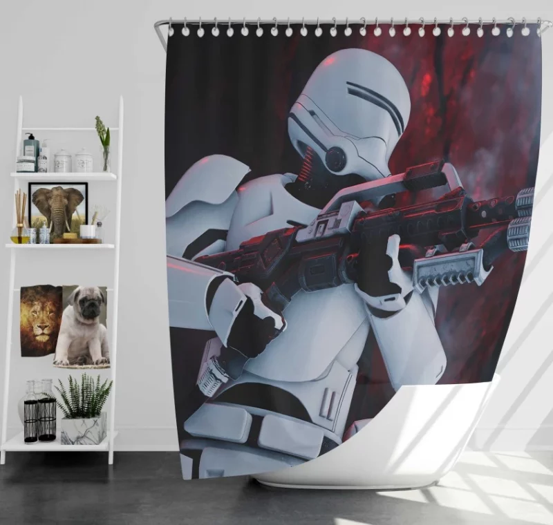 First Order Star Wars Sci Fi Episode Vii The Force Awakens Bath Shower Curtain