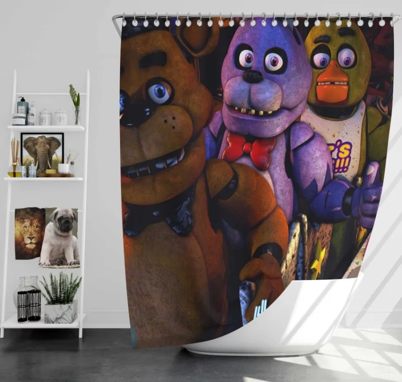 Five Nights At Freddys 2 Stunning Bath Shower Curtain