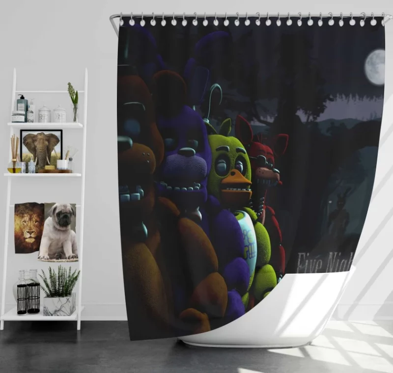 Five Nights At Freddys 4 Game Themed Bath Shower Curtain