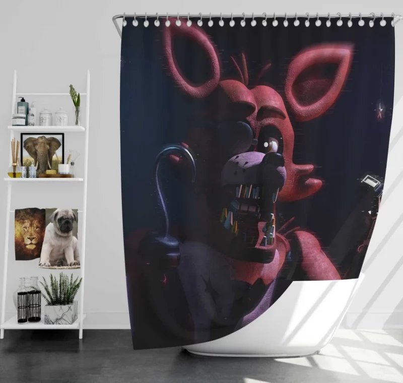 Five Nights At Freddys Bonnie  Freddy  Chica Bath Shower Curtain