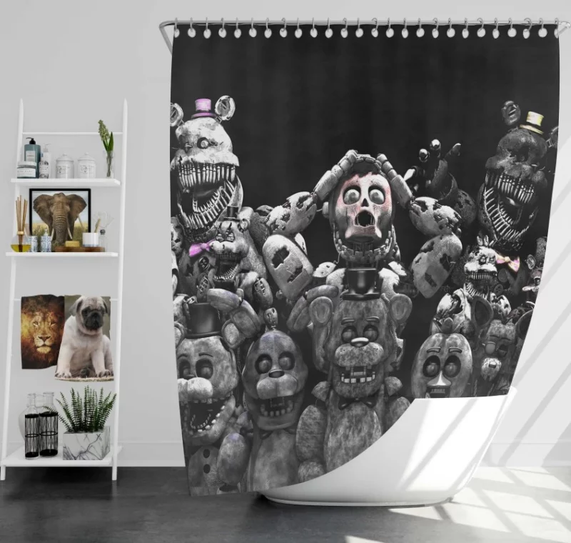 Five Nights At Freddys Incredible Bath Shower Curtain