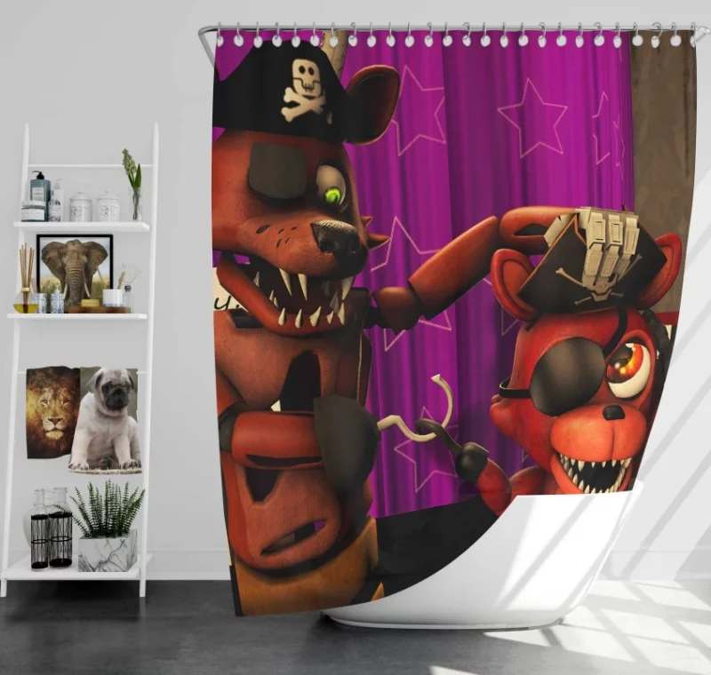 Five Nights At Freddys Printed Bath Shower Curtain