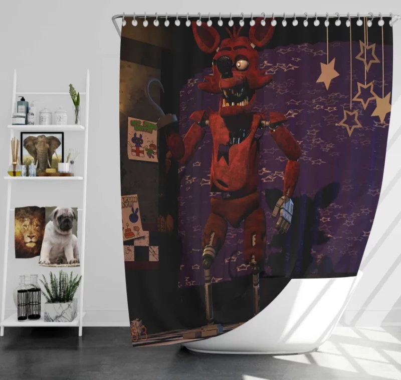 Five Nights At Freddys Sister Location Super Bath Shower Curtain