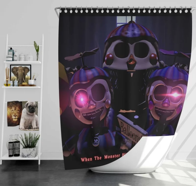 Five Nights At Freddys Springtrap  Ennard Bath Shower Curtain