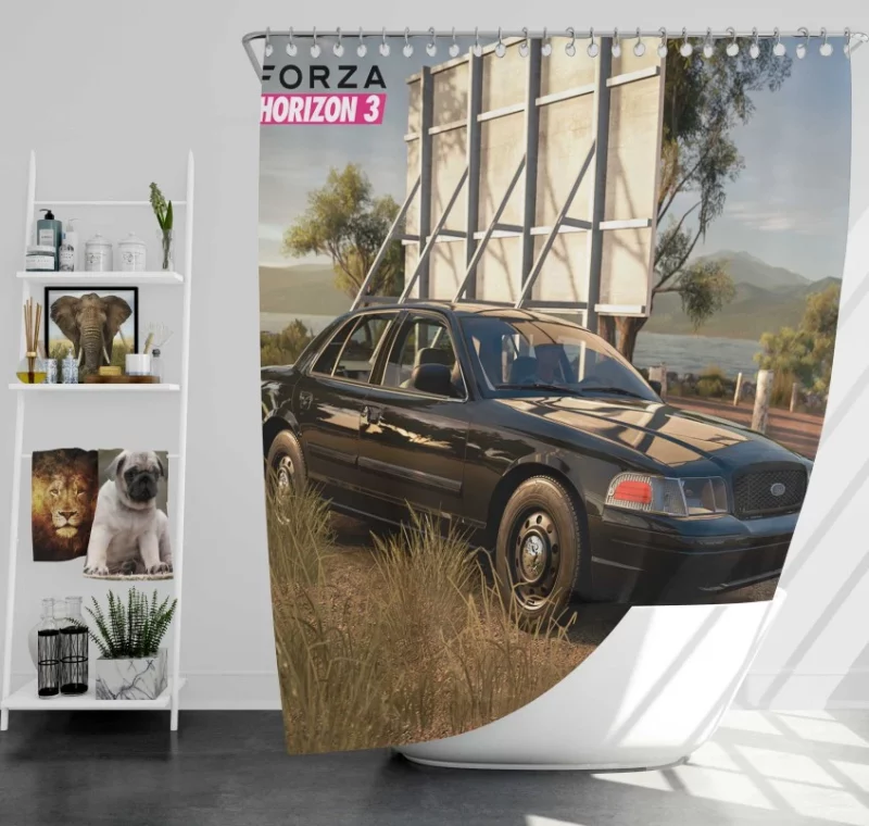 Ford Crown Victoria Forza Horizon 3 Forza Motorsport Bath Shower Curtain