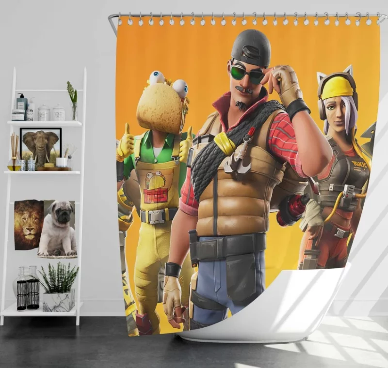 Fortnite Battle Royale Bath Shower Curtain