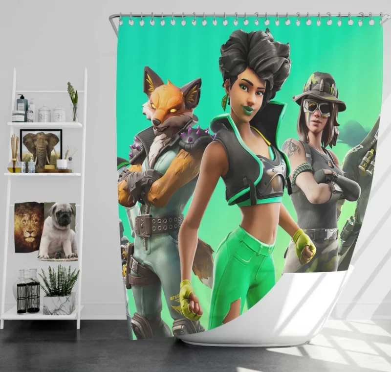 Fortnite Chapter 2 Season 1 Bath Shower Curtain