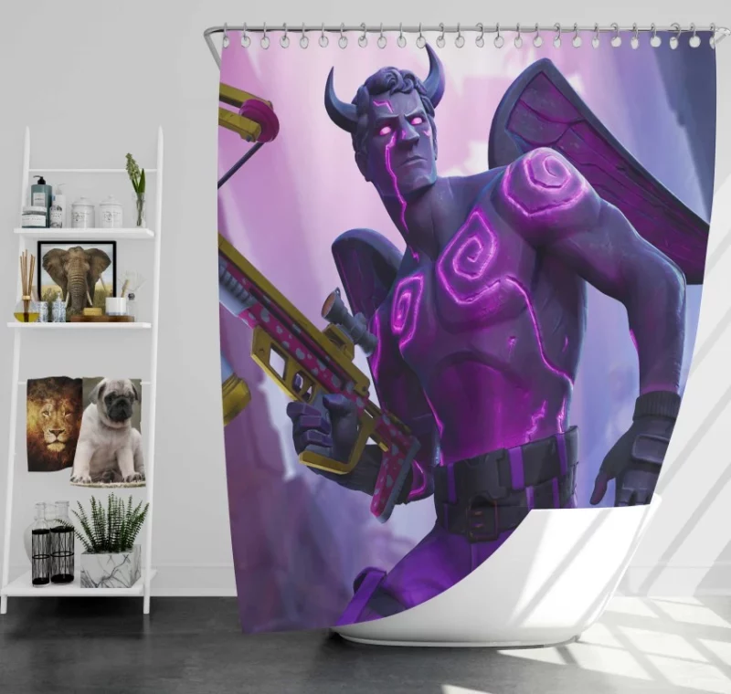 Fortnite Dark Love Ranger Bath Shower Curtain